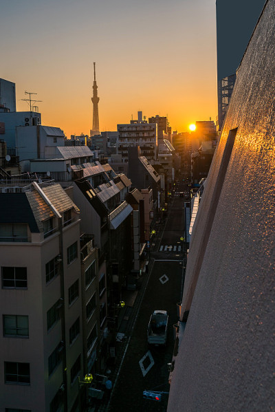 东京天空树日出上野