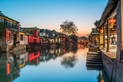 中国浙江西塘古镇