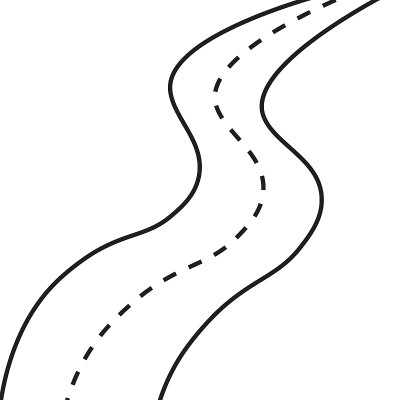 绕组空无一人的道路