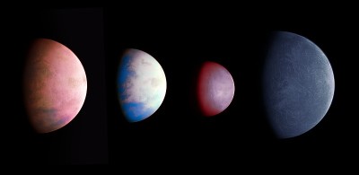 外星行星系统。收集类地系外行星。
