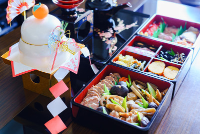 日本新年传统食品盒