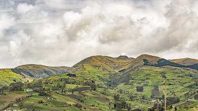 厄瓜多尔安第斯山脉的风景
