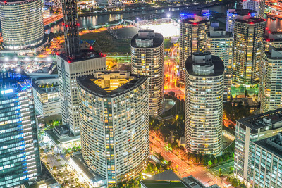 横滨地标大厦的夜景