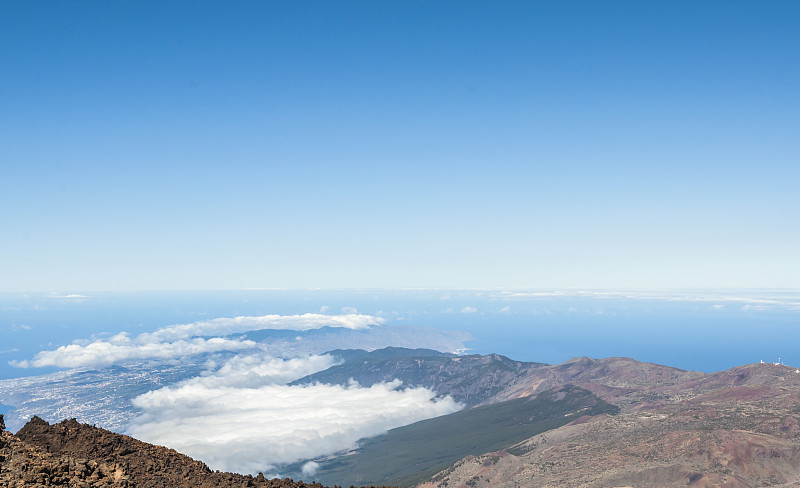 世界末日。泰德火山的景色。