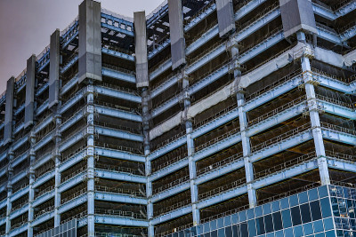 横滨港人未来的高层建筑工地