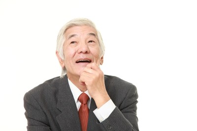 梦想着未来的日本资深商人
