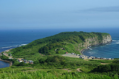 海景与角Wetlina。俄罗斯符拉迪沃斯托克
