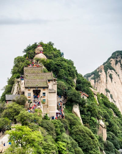 华山北峰视图-西安，陕西省，中国