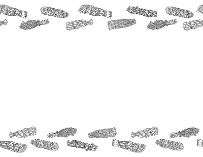 Sage smudge sticks hand-drawn letter format seamle