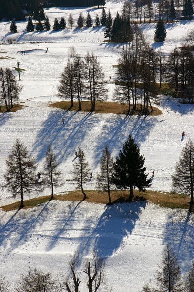 空中雪场景