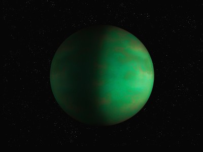 地球在太空中。外星智慧生物的栖息地。