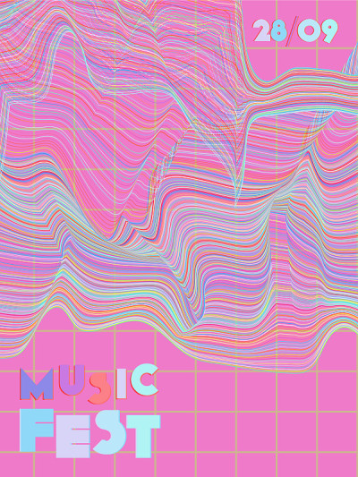 Music festival cover background.