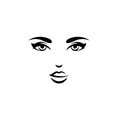 睁大眼睛的黑人女性偶像