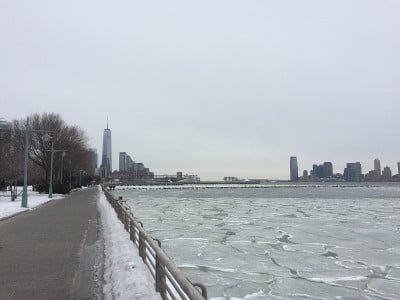纽约冬天下雪了
