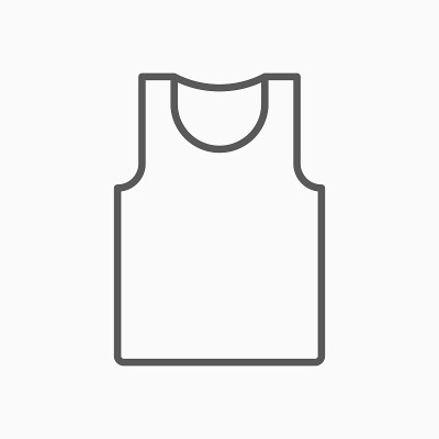 汗衫图标，背心矢量插图