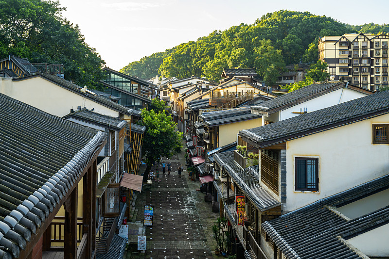 中国重庆南山古镇街道预览效果