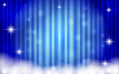 Background material for stage curtains in the spot
