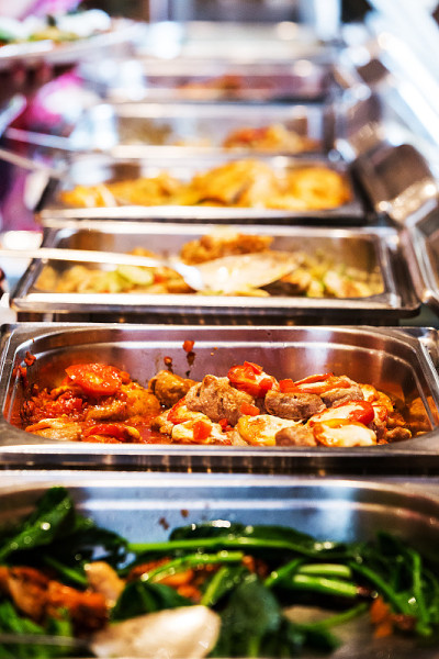 泰国食物自助餐。