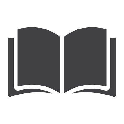 打开书字形图标，网页和移动，阅读模式符号矢量图形，白色背景上的固体图案，eps 10。
