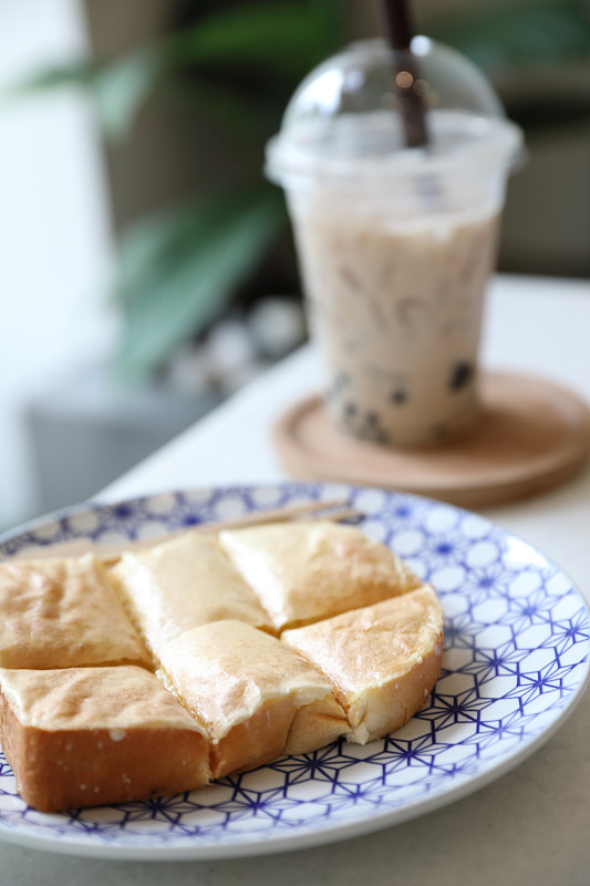 台湾土司配台湾奶茶，台湾美食