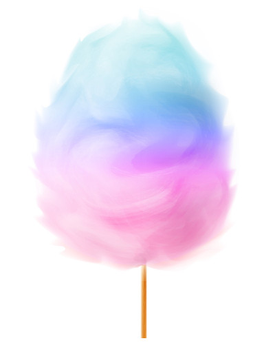 Two-tone cotton candy