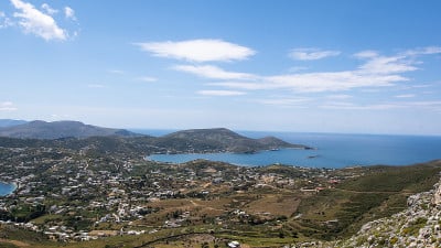 全景勒罗斯岛希腊风景