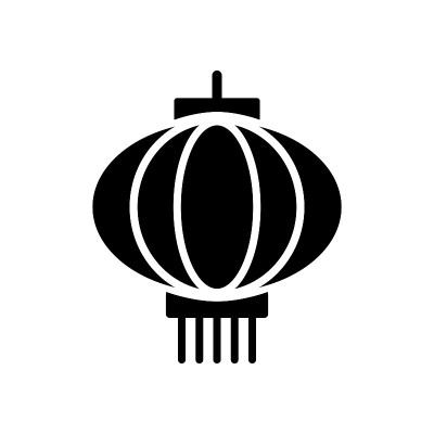 中国灯笼图标设计矢量模板