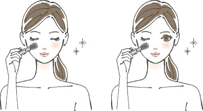 30岁左右的女人涂胭脂