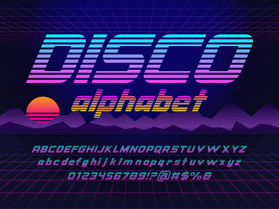复古字体。