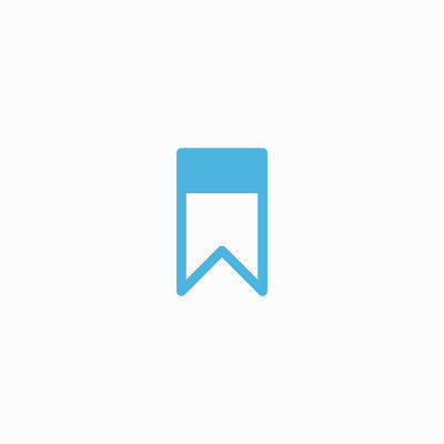 书签图标平面矢量符号设计流行