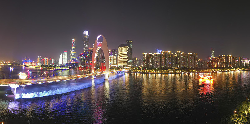 中国广东省广州市夜景
