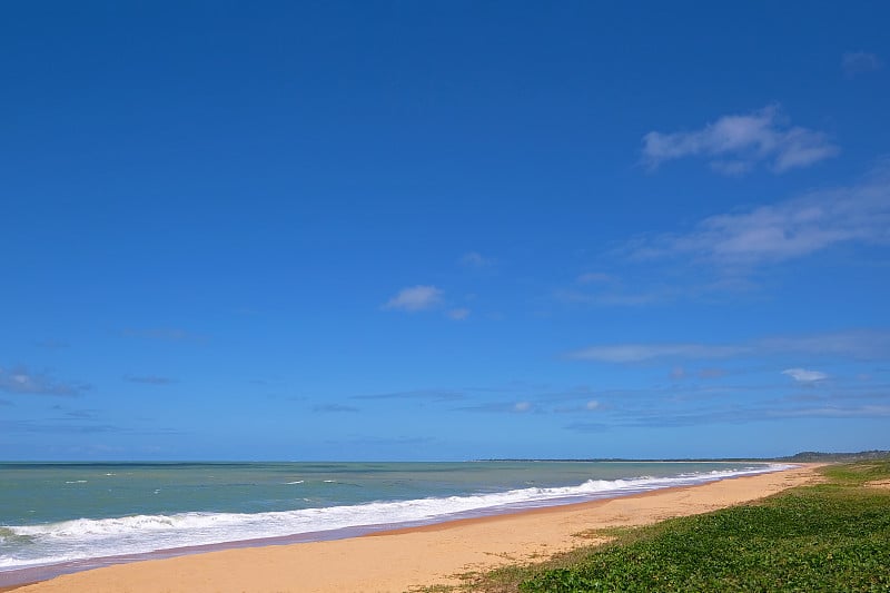 美丽的沙滩Praia Do Apua, Mutari和Brava, Santa Cruz Cabra