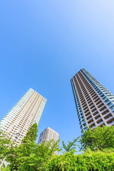 东京的高层公寓。