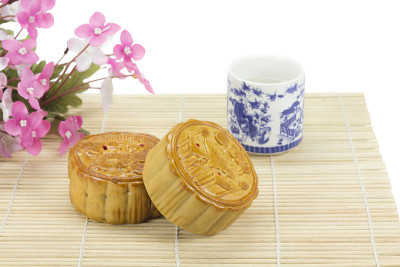 月饼，传统的中国糕点。