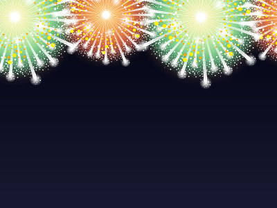 Fireworks in the night sky