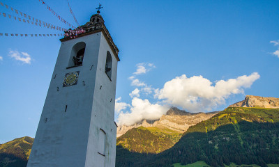 Champery, Valais Canton，瑞士阿尔卑斯山，瑞士(夏季)