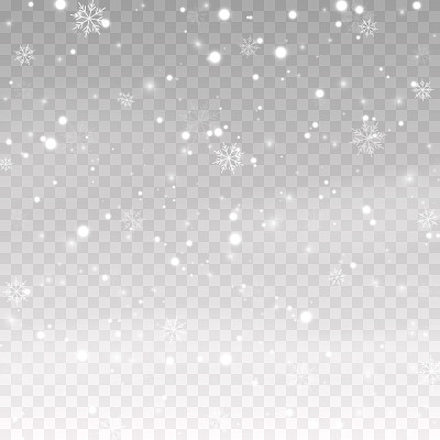 向量雪。雪在一个孤立的透明背景。下雪，暴风雪，冬天，雪花。