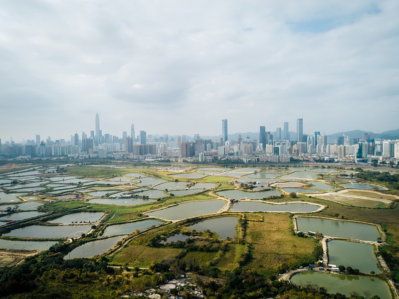 中国深圳美丽的天际线景观