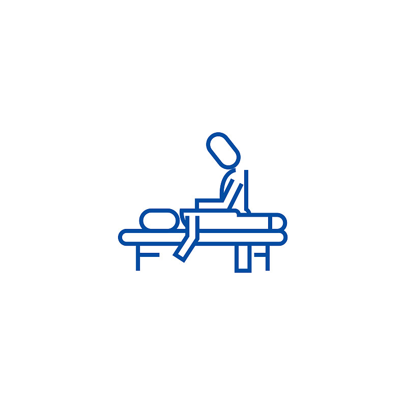 Manual therapy,massage,spa,osteopathy line icon co