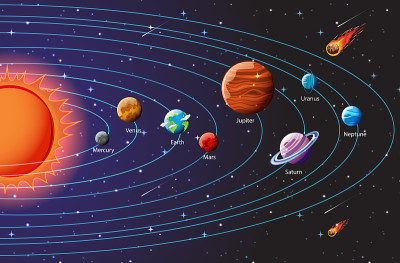 太阳系行星信息图