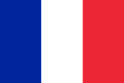 France Flag. Real Colors and Proportions. France s