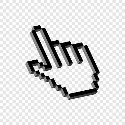 像素3d指针隔离。用于链接和操作选择的Omline光标