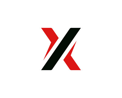 X字母标志模板矢量图标
