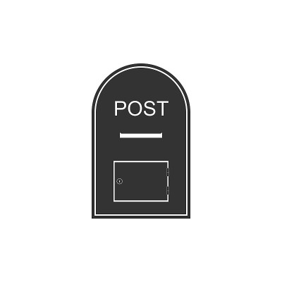 邮箱图标。邮箱图标隔离。平面设计。矢量图