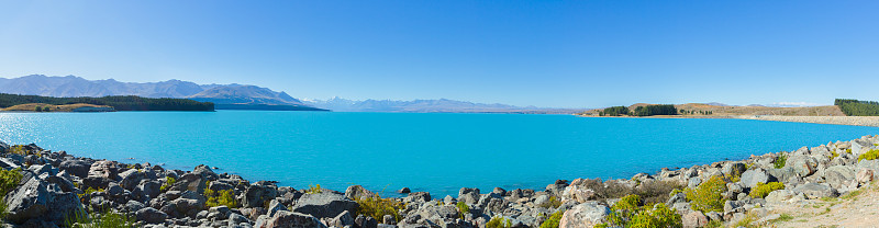 普卡基湖全景，南岛新西兰