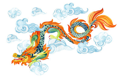 中国龙。亚洲龙插图