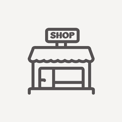 商店商店细线图标