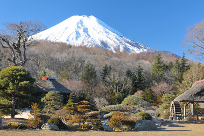 冬天的富士山
