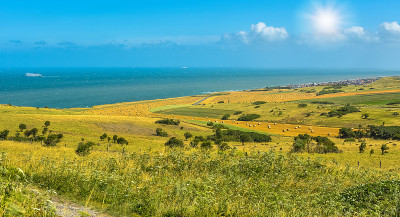 法国欧泊海岸的风景