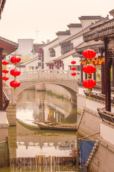 中国苏州的水城